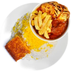 چلو خورشت قیمه